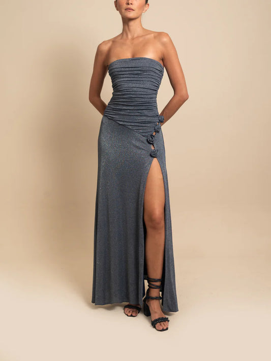 Hannah | Navy Glitter Dress
